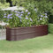 blumenkasten 100cm,hochbeete für Garten Kunststoff,Hochbeet Pulverbeschichteter Stahl 296x80x68 cm BraunGeeignet für Garten, Terrasse, Schlafzimmer, Wohnzimmer