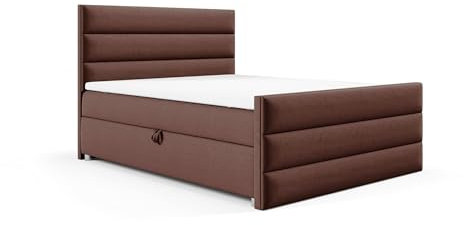 Best For Home - Boxspringbett |Trinity K1 Lux - Boxspringbett mit Bettkasten | Bett mit matratze und Topper | Polsterbett | Doppelbett mit Stauraum | Boxspringbett 180x200 mit Liefer und Aufbauservice
