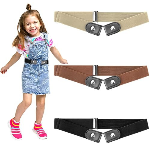 3 Stück Gürtel Kinder Kindergürtel Jungen Mädchen Gürtel Ohne Schnalle Kinder Damen Elastischer Gürtel Elastisch Herren Gummigürtel Gürtel Jungs Jungen Gürtel Belt for Boys Schnallenfreier Unsichtbare