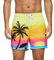 Vorvowry Bañador Hombre Secado Rapido Respirable Traje de Baño Estampado Ligero Boxer Calzones Bano para Natacion Playa Surf de Bolsillo con Cremallera Cocotero Amarillo L