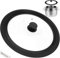 Zocipro Universal Lid for Pots, Pans and Skillets, Silicone Lid for Frying Pans Fits 28/30/32cm Diameter Cookware, Tempered Glass with Heat Resistant Silicone Rim (Black)