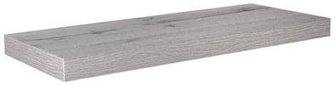 Velano - Bücherregal Wand - Wandregal 60x23,5 cm - Regal Wand - Schweberegal - Hängeregal - Regalbrett - Weiß Eiche - Küchenregal - Bücherregal Kinder - Deko Wohnzimmer - Gewürzregal Wand