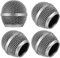 4PCS Microphone Head Replace Fits, Grille Mic Replacement Ball Head, Steel Mesh Microphone Grille Heads, Microphone Replacement Grille Compatible with SM58 SM58S BETA58, SV100 Mic Head Cover