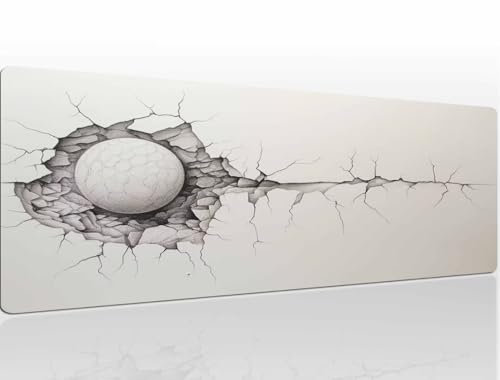 Tapis de Souris Gamer, Tapis de Souris xl 800x400x4 mm Blanc Tapis Souris Antidérapant Étanche, Speed Tapis de Souris Gaming, Mouse Pad Petit Sous Main Bureau Améliore la PréCision et la Vitesse A1480