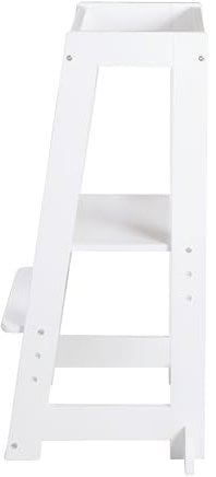 roba Lernturm nach Montessori - Sicherer Tritthocker für Kinder - Ideal als Küchenhelfer - Bis 80 kg belastbar - FSC zertifiziertem Holz - Weiß