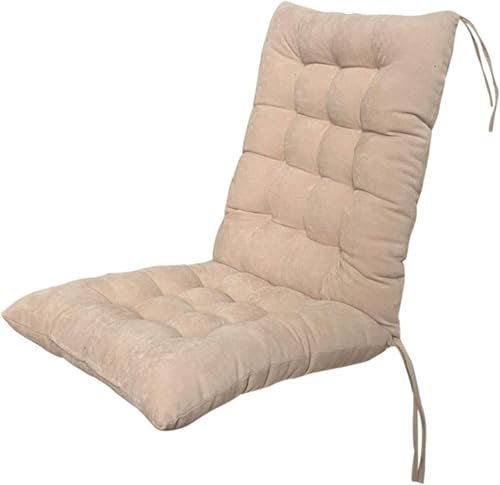 Gartenstuhl Auflagen 45x100 cm - Weiche Kissen mit Rückenlehne für Terrassenstühle