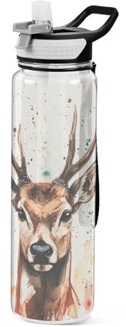 Botella de agua de gran capacidad Tritan sin BPA, no tóxica, para yoga, ciclismo, lavable