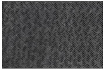 Nicoman Rubber Doormat, Non-Slip Deckplate Surface, Low-Profile, Heavy-Duty Water-Resistant, Indoor Outdoor Entrance Patios Garden Garages (Black, 60cm x 40cm)