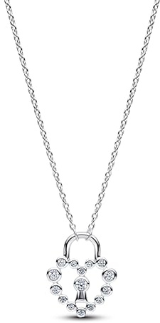 PANDORA Moments 394416C01-50 Collana con lucchetto