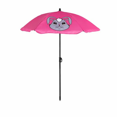 Mojawo Kinder Hase Sonnenschirm Sonnenschutz Gartenschirm Campingmöbel Ø110xH130 cm Wetterbeständiger Polyester-Sonnenschirm (130g/m²) für angenehmen Schatten.