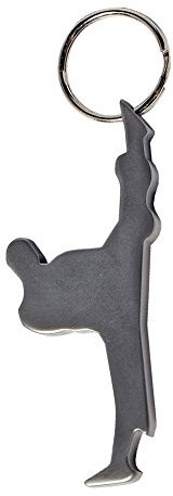BAY® Schlüsselanhänger mit Flaschenöffner Funktion. HIGH KICK Figur Kampfsport Kickboxen Karate Taekwondo Geschenk Geschenkidee