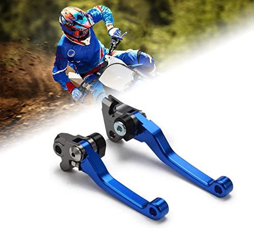 Fast Pro Motorrad Brems- und Kupplungshebel für YZ125/250 YZ250F YZ426F/450F KX125 KX250 KX250F KX450F KDX200/220 Blau