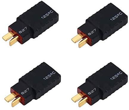 Youme Male T to Female TRX Connector Adapter for RC Battery Charger 4pcs