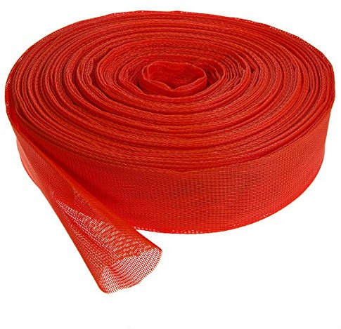 HaGa® Verpackungsnetz Netzschlauch Schutznetz Ø 100-200 mm orange | Oberflächenschutznetz | Netzbeutel | wiederverwendbar | Meterware (100m)