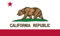 2X Auto Aufkleber California - Flagge 2X Car Sticker Fahne Kalifornien US Bundesstaat (ca. 8x5 cm)