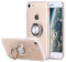 SORAKA Clear Case for iPhone SE 2020/iPhone 8/iPhone 7 with 360 Rotating Ring Holder Slim Fit Soft TPU Transparent Case with Metal Plate for Magnetic Car Phone Holder