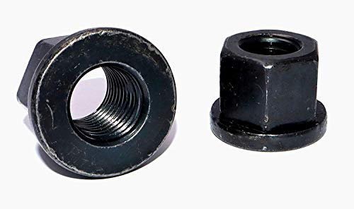 Sechskantmuttern M14 Stückzahl 5 DIN 6331 Stahl schwarz hohe Form mit Bund Festigkeit 10 Schraubenmutter hohe Mutter Gewindemuffen Langmuttern Gewindemuttern