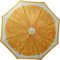 Geri Bright Parasol Garden Umbrella Beach Shade Tilting Lovely Fruit Colours 180cm (Orange)
