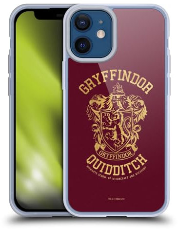 Head Case Designs Offizielle Harry Potter Gryffindor Quidditch Deathly Hallows X Gelhülle [Militärischer Schutzgrad] Kompatibel Mit Apple iPhone 12 Mini Und Kompatibel Mit MagSafe