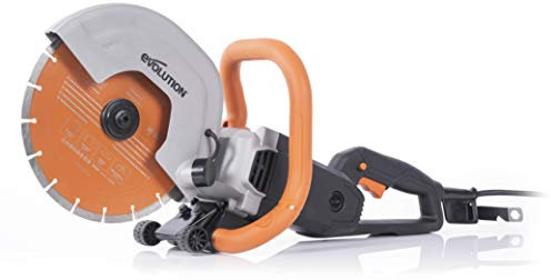 Evolution Power Tools 010-0002 Evolution R255DCT 255mm Concrete Saw-No Gas, 102.5mm Cut, Incl Premium Diamond Blade, 110V, 110V-Site Use