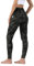 Leovqn Damen Sport Leggings Hohe Taille Blickdicht Yoga Hosen mit Taschen für Sports Laufen Joggen Training Freizeitkleidung Dark Olive Camo S