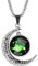 LEJAHAO 12 Sternzeichen Widder Kette Damen Herren mit Charms Anhänger Sternbilder Mond Stern Rapper Luna Modeschmuck Halskette Simple Hip Hop Medallion Zodia Necklace Ketten für Männer Jungen Women