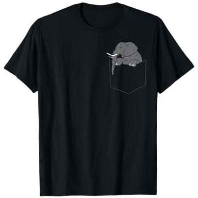 Elefant In Einer Tasche Lustiger Taschen Elefant T-Shirt