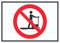HB-Druck Schild Hubwagen Fahren verboten Symbol A4 Rückseite selbstklebend