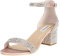 SheSole Damen Sandaletten mit Absatz, High Heels Glitzer Sandalen, Riemchensandalen für Hochzeit Roségold