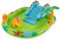 Intex 57166EP Little Dino Dinosaurier-Thema, aufblasbares Hinterhof-Pool-Spielcenter mit Palmensprüher, Mini-Rutsche und aufblasbarem Dinosaurier