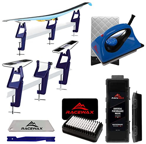RaceWax Skiwax Set 6-teilig Profi LL Nordic Skispanner Wachsbügeleisen Wachs Wax