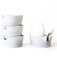 BETOLZ® Design Eierbecher 4er Set aus Beton/Eierbecher stapelbar/Egg Cups/Eierbecher design - minimalistisch & modern, für Jede Eiergröße - inkl. Löffelhalter