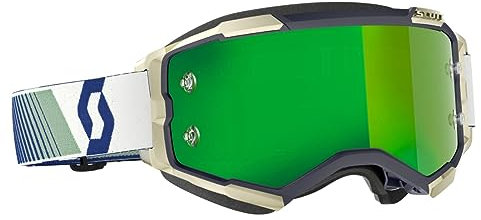 SCOTT Fury MX Goggle Cross/MTB Brille blau/grün/grün Chrom Works