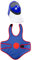 kowaku Sport-Fechtmaske, Gesichtsschutz, bequem, atmungsaktiv, praktische Abdeckung für Kinder, Fechten, Zubehör, Blau
