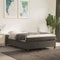 INLIFE Boxspringbett Dunkelgrau 140x200 cm Samt,Grau,24.9KG,3121121