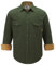 Coevals Club Chemise Flanelle Homme Chemise de bûcheron Homme Manches Longues Carreaux Boutons-Pression Coton avec Poche Coupe Normale Chemise décontractée(Armée 18# L)