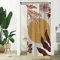 Uiiooazy Tenda Astratta Boho Fiori Rosa Minimalista per Doccia e Vasca da Bagno, Impermeabile e Antimuffa, Tessuto Poliestere Lavabile, con 6 Ganci, 90Lx180Acm