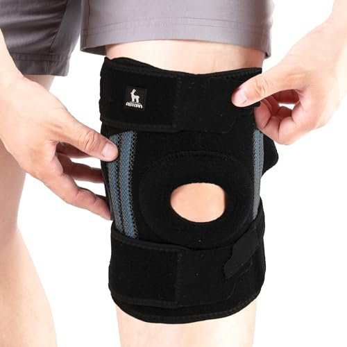 Astorn Rodillera para Alivio de Artritis y Desgarros de Menisco con Estabilizadores Laterales y Almohadillas de Gel para Dolor de Rodilla - Hombres y Mujeres