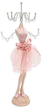 Abito Manichino Porta Gioielli, Elegante Espositore per Collane, Orecchini, Ciondoli o Catene, Spazio Sufficiente per Evitare Grovigli, Casa Pratica e Alla Moda