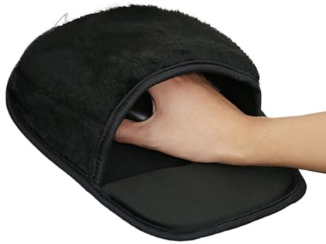 Luckxing Handwärmer-Mauspad, beheiztes Mauspad-Handwärmer - Elektrischer USB-Handwärmer - Handwärmende Schreibtischmatten, warmes Winter-Mauspad für Damen und Herren
