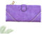 Holibanna Geldbörse mit Reißverschluss faltbare Brieftasche aus Leder Frauen Geldbörsen brieftasche damen Geldbörse Schnalle Handtasche Hohe Kapazität Brieftasche Schnalle Fräulein Violett