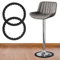 Yooler 2 Stück Barhocker-Beinschutz, Stuhlbeinkappen，Rutschfester Silikon-Stuhlbein-Stuhlbeinschoner, Dehnbar Schutzkappen für stuhlbeine, passend für 37-42cm runde Stuhlbeine (Schwarz)