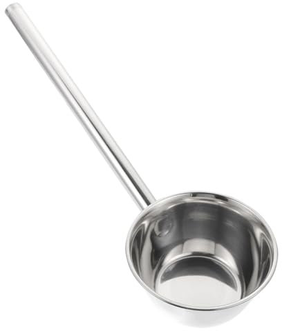 Alipis Cucharón De Mango Largo Cucharón De Sopa De Agua Cucharón De Riego De Metal Cucharones De Cocina Para Regar Cucharón De Acero Inoxidable Para El Hogar Cucharón Para Restaurante