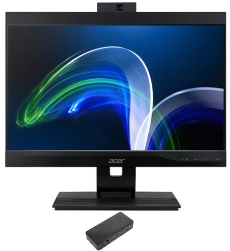 acer Veriton Z4680G-I71170S1 Home & Business All-in-One (Intel i7-11700 8 cœurs, 64 Go de RAM, SSD PCIe 1 To + disque dur 2 To (2,5), Intel UHD 730, 21,5 60 Hz Full HD (1920 x 1080), Win 11 Pro) avec