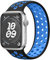 Charlam Sportiva Loop Cinturino Compatibile con Cinturino Apple Watch 41mm 40mm 38mm, Cinturini in Silicone Morbido e Traspirante per iWatch Serie 9 8 7 6 5 4 3 2 1 SE Ultra, Donne Uomini, Nero/Blu