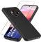 LYJERRY Cover & Vetrino Vetro Compatibilità con ZTE Blade A75 5G Cover antiurto Custodia piu Vetro temperato protezione Per ZTE Blade A75 5G Pellicola,Nero