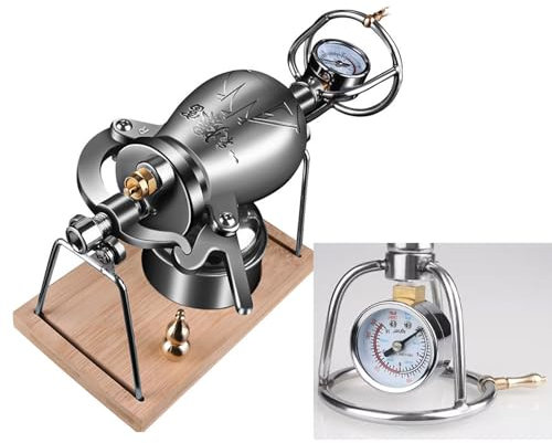 SFQEVHRZ Popcorn machine， stainless steel popcorn machine, Mini Traditional Retro Popcorn Maker, With safety valve, Can heat foods such as beans and meat