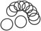 SENECESLI Car Speaker Spacer Ring, 15Pcs 148mm Speaker Seal Gaskets Noise Reduction, EVA Sealing Washers Adapter Non Slip Shockproof for Car Audio Subwoofers