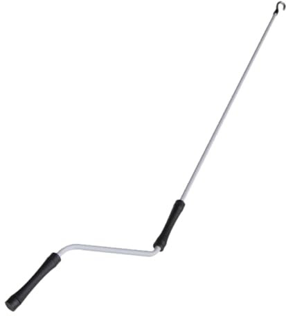 Milageto Accesorios de toldo de la manivela de toldo de RV Herramienta de 120 cm Manija de manivela Estable para el Techo de Codo de Lluvia
