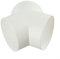 Y Shape Ducting Splitter Connector PVC White 100mm 150mm 200mm for Exhaust Fan Dryer Vent Hose and Air Handler Component Stainless Steel Hose Clamps(150mm)
